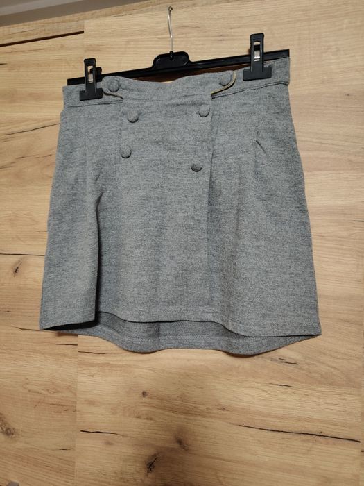 Szara spódniczka dresówka