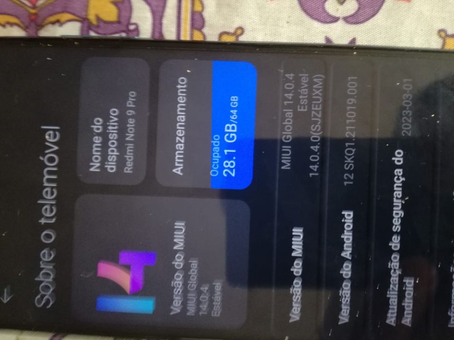l Redmi note 9 pro novo