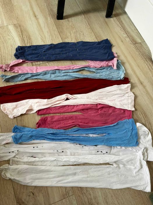 Zestaw rajstop dziecięcych 10 sztuk mix kolorów