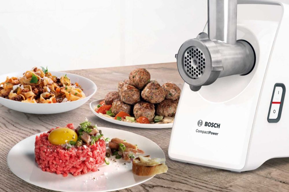 Мясорубка BOSCH MFW3X15W, R8, 2000W, Reverse, 2-x Speed