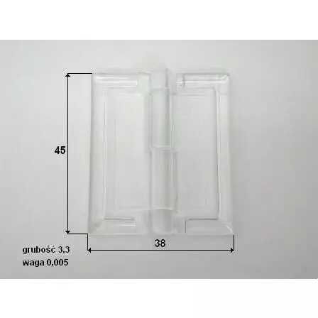 Zawias z Plexi 38x45mm