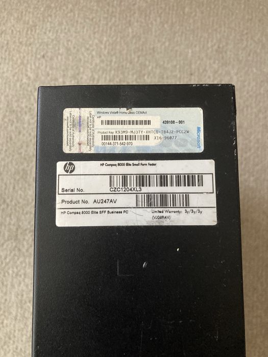 Компьютер HP Compaq 8000 Elite SFF