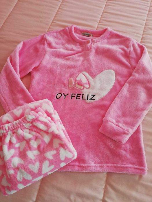 Pijama veludo quentinho criança