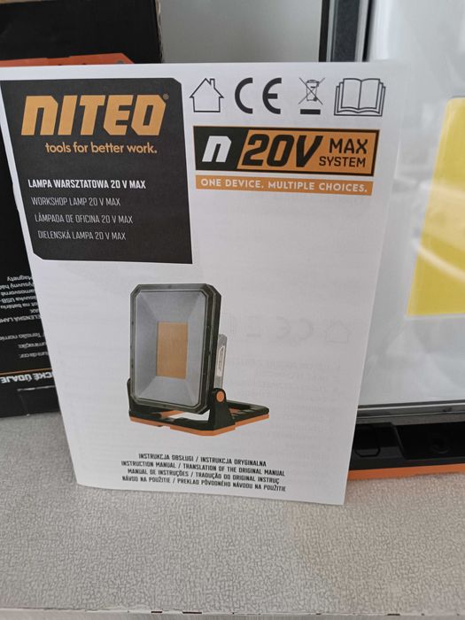 Lampa warsztatowa akumulatorowa NITEO 20V MAX 2150 Im
