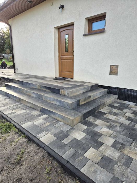 Kostka Brukowa Układanie Gwarancja Tarasy Podjazdy Niwelacja Chodniki