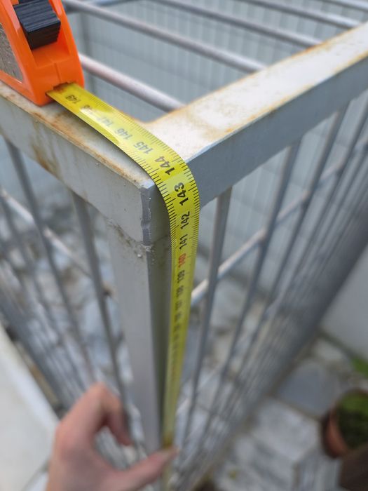 Jaula em ferro galvanizado 150x100x144 cm