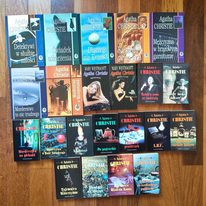Agatha Christie kolekcja zestaw książek 22 sztuki