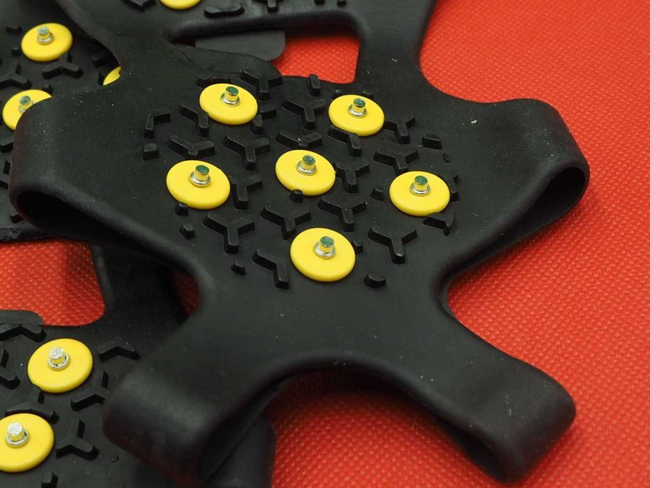 97 NAKŁADKI ANTYPOŚLIZGOWE antyślizgi kolce ostrze na LÓD ubity ŚNIEG