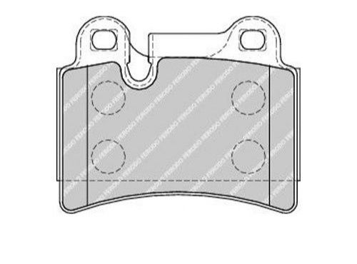 Ferodo FDB1878 Тормозные колодки, к-т дисковые на Volkswagen Touareg 1