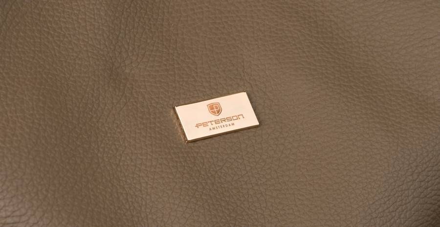 shopperka w typie worka ze skóry naturalnej - peterson