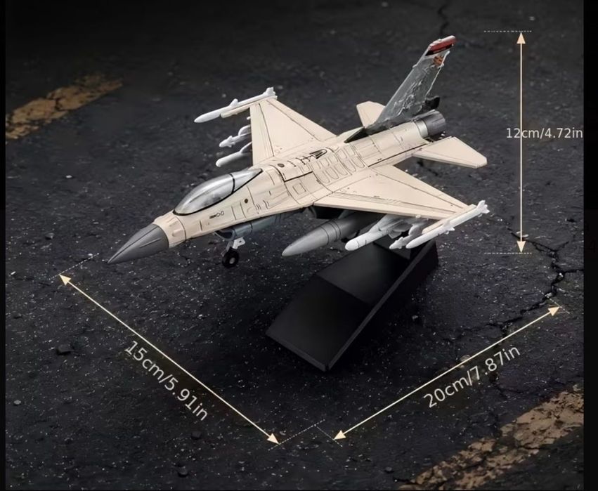 Модель літака винищувача F-16 / маштаб 1:72