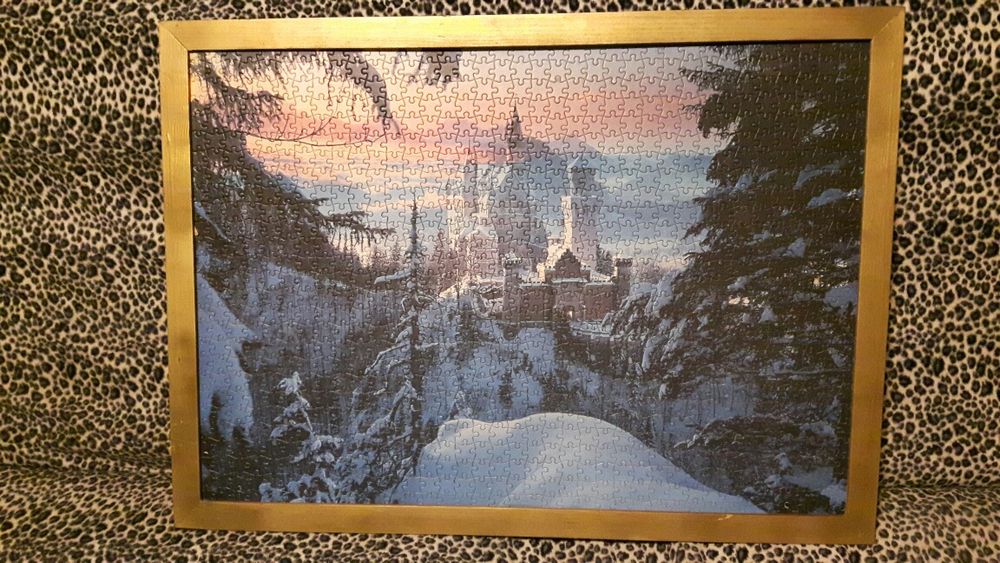 Puzzle duże w ramie