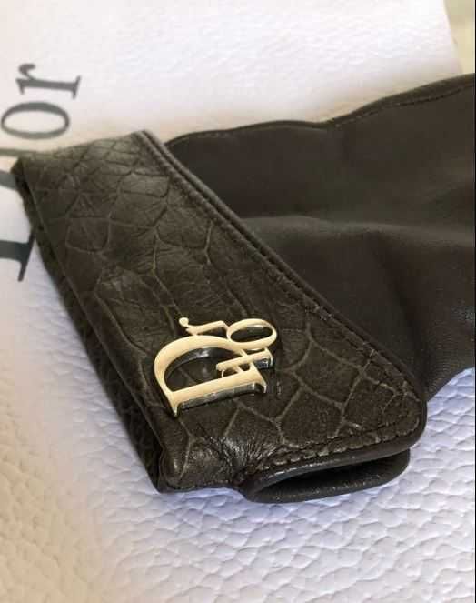 Luvas Lã Dior Pretas
