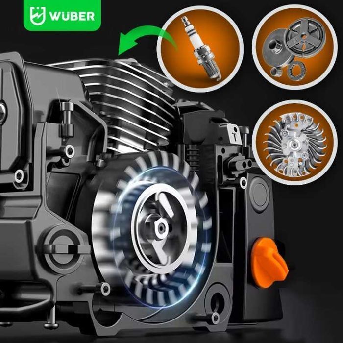 MOCNA 5,7KM Piła Spalinowa WUBER PILARKA Łańcuchowa do drewna Nowa