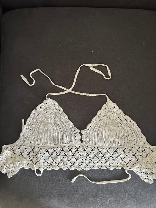 Top szydełkowy handmade bikini boho S/M