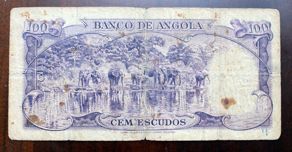 3 Notas de Escudos de Angola do Ano 1956