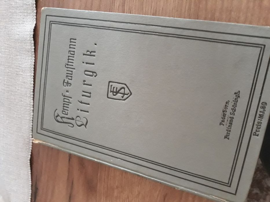1915r. Liturgik - Kempf & Faustmann. Stara książka. Liturgia