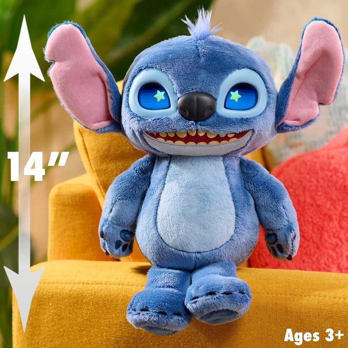 Інтерактивна іграшка Стіч Disney Stitch Just Play, 34 см з LCD очима