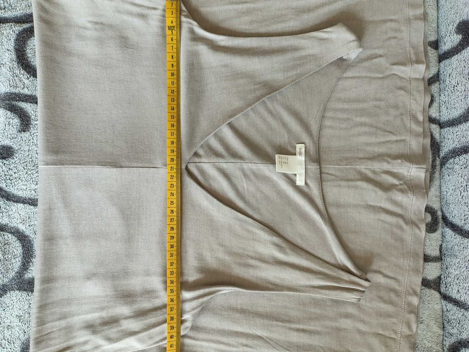 H&M nowa tunika beżowa krótka sukienka XS/S 34/36