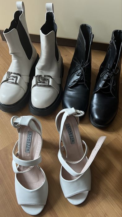 Взуття сапожки та босоніжки, продаю, щоб розвантажити гардеробі