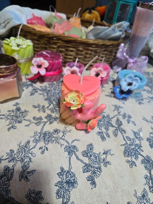 Velas artesanais para lembranças e decoração