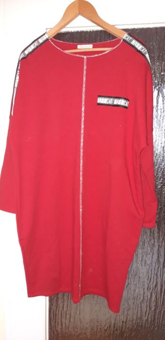 Sukienka Z bawełny w kolorze czerwonym