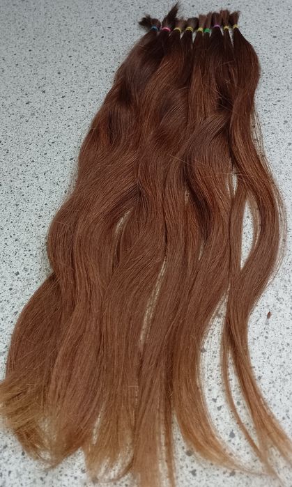 Włosy naturalne ciemny blond dziewicze 45 cm