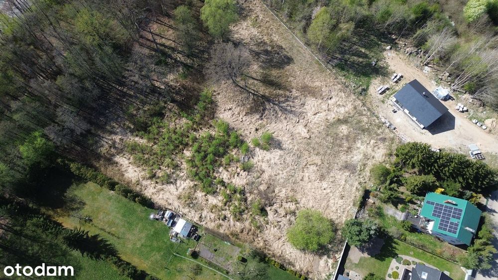 Działka 8775 m² przy Okrzei/Jeziornej – las, jezioro_MPZP_pełne MNU.