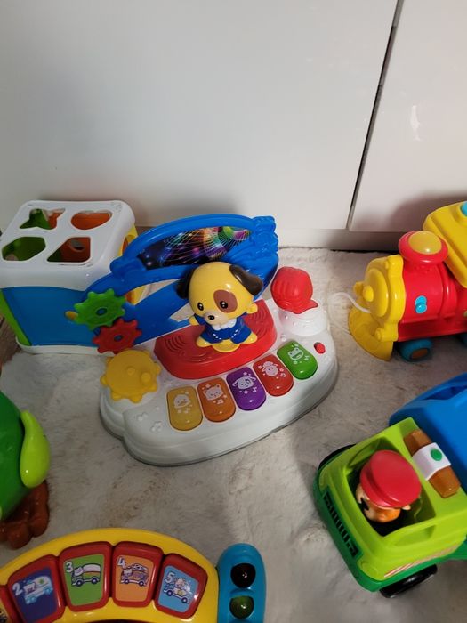 Zestaw zabawek interaktywnych edukacyjnych sorter pchacz