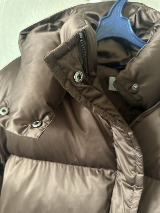 Пуховик шоколадний коричневий