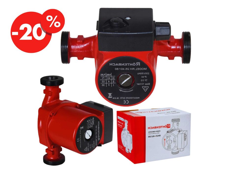 Mocna Pompa Cyrkulacyjna Obiegowa Do Pieca 3 Biegowa 25-40/180 OKAZJA