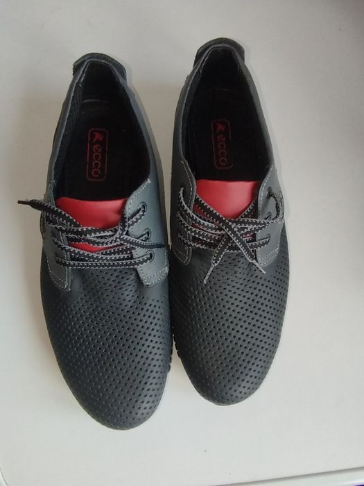 Майже нові Туфли екко ,кожна, оригинал 43р