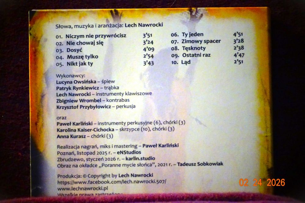 Lucyna Owsińska - najnowsz płyta pt. "Połysk słońca"