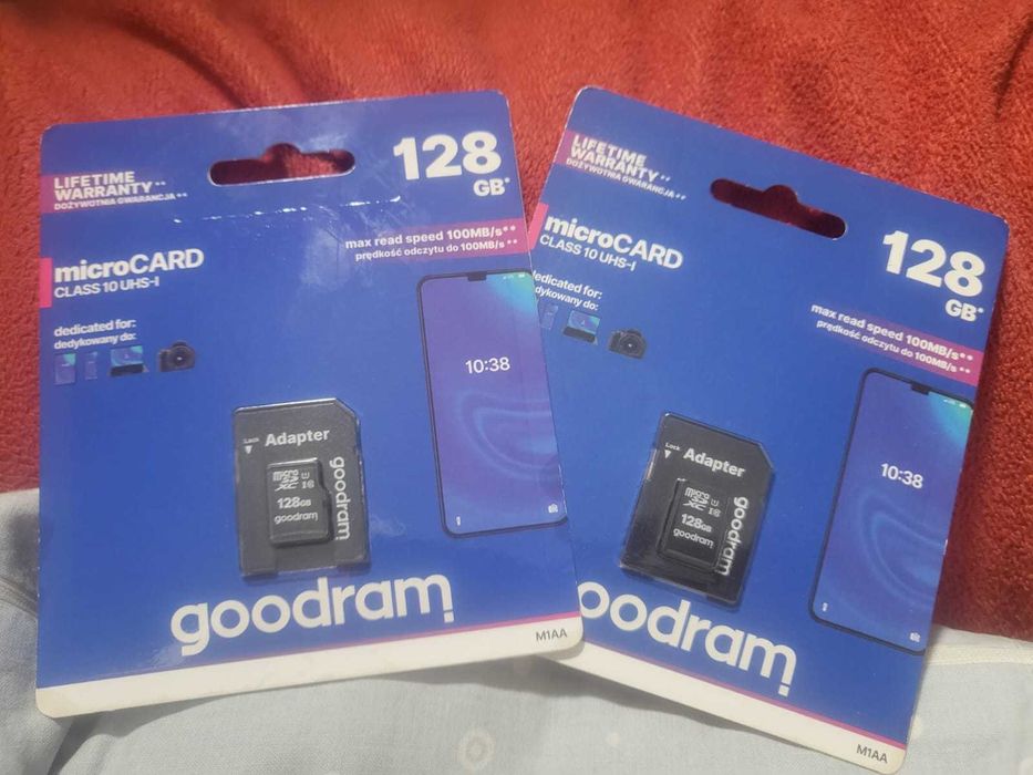 Karta pamięci, tablet, smartfon, foto, Goodram 128 GB, microCD, nowa!