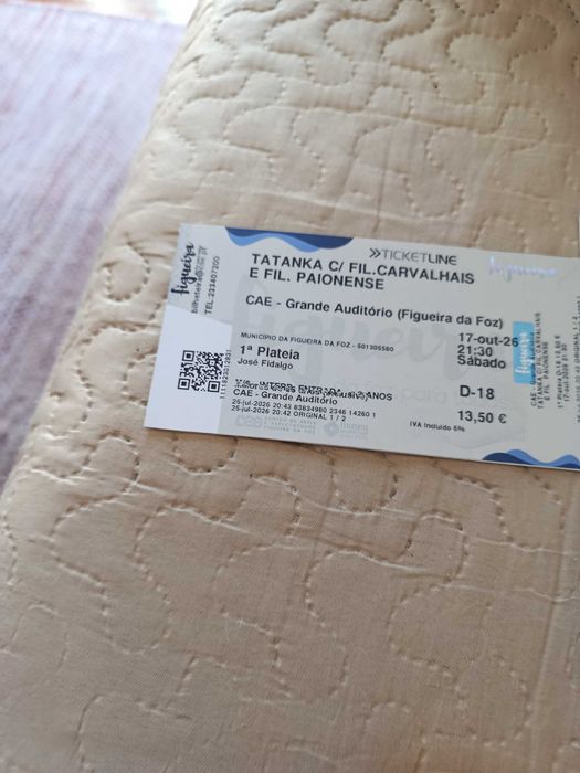 Bilhetes espectáculos