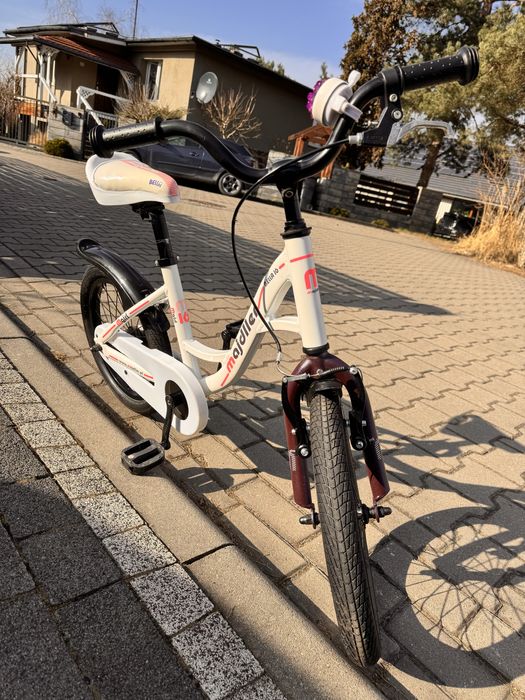 Rower Dzięcięcy Majdller 16″ BELLA Śląsk biały różowy fiolet