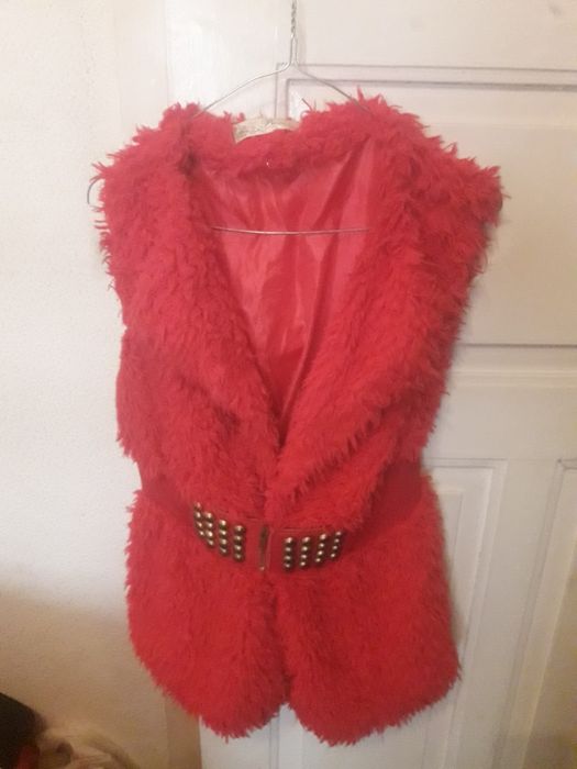 Colete pelúcia  fucsia