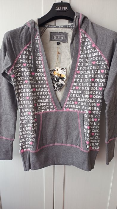 Nowa bluza bawełniana dresowa Only L