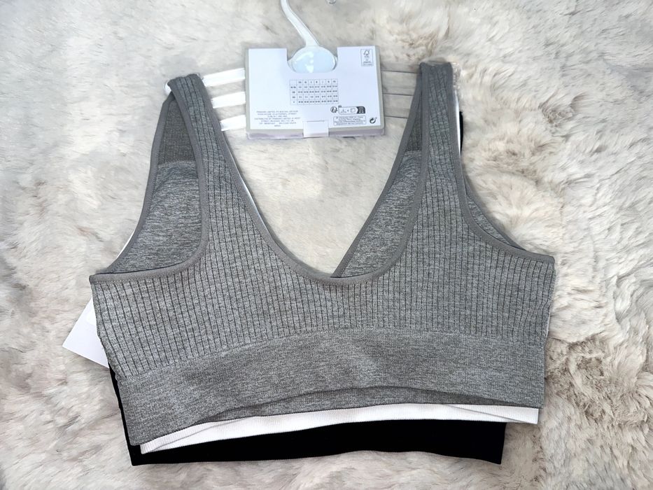 Primark 3 x biustonosz sportowy nowy S