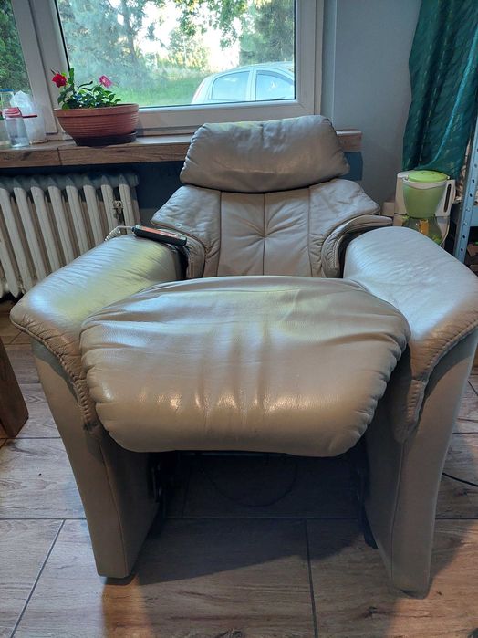 fotel geriatryczny Himolla skóra naturalna