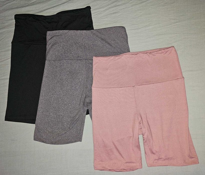 3pary damskie spodenki leginsy M