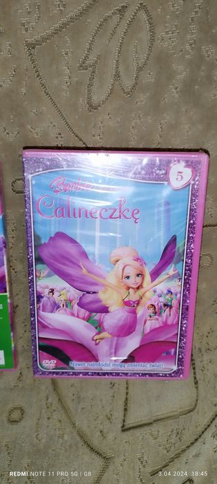 Sprzedam bajki Barbie Calineczka w częściach 2,3,4,5