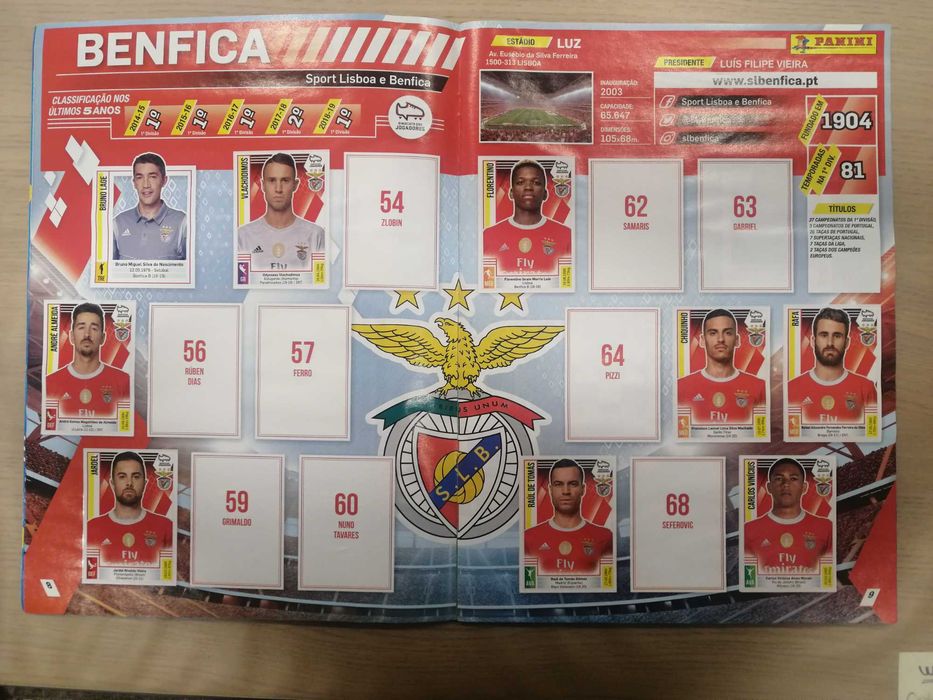 Caderneta Futebol 2019-20 - Panini [Incompleta]