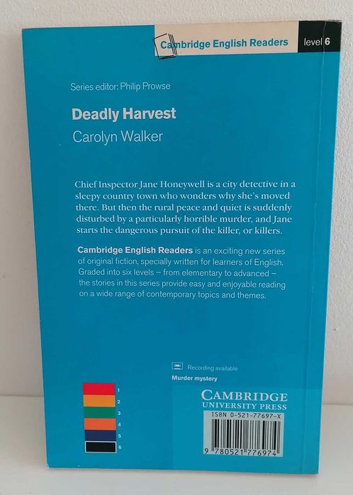 Livro - Deadly Harvest - Carolyn Walker