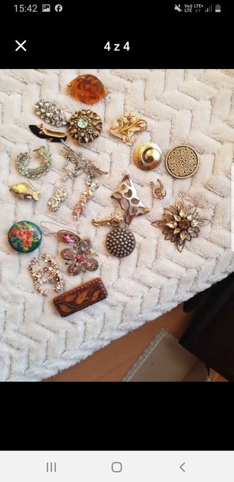 Biżuteria broszki zawieszki kolekcja różne