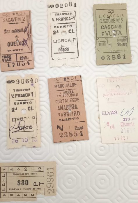 Bilhetes de comboio, CP, muito antigos, desde 5€