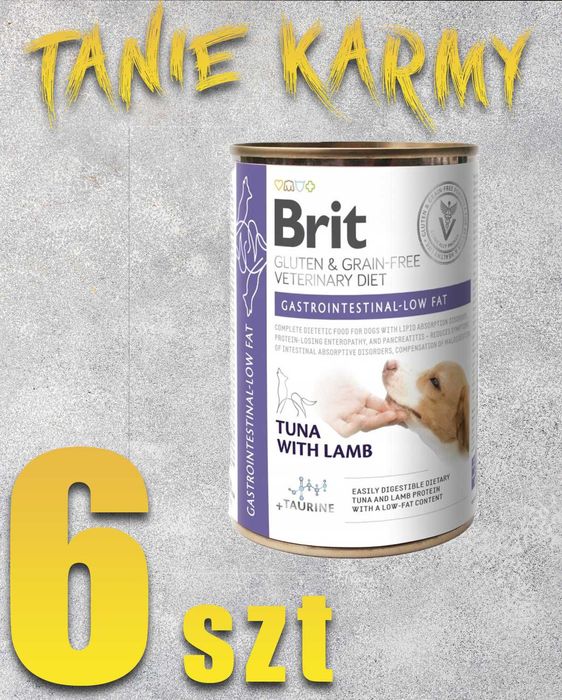 Karma mokra BRIT GF Veterinary Gastrointestinal 6x 400g Salmon & Pea