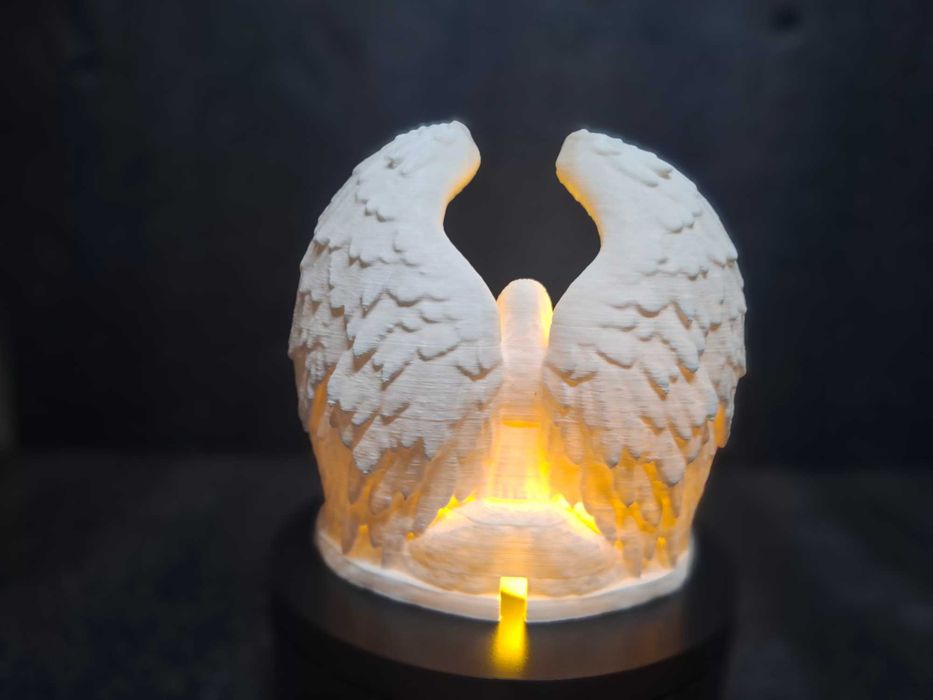 Presépio Sagrada Família com lâmpada