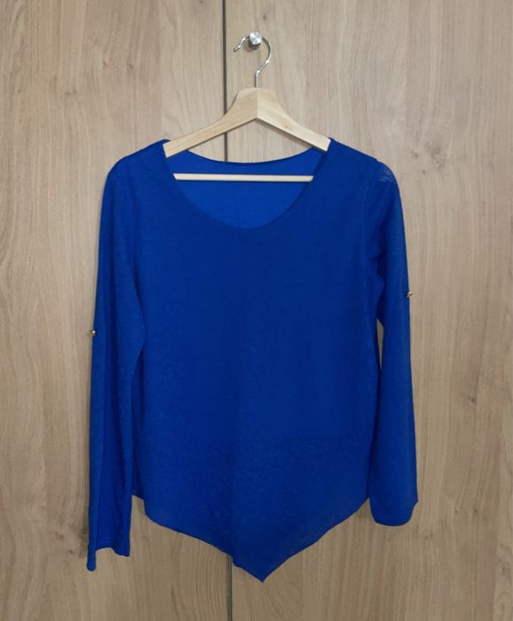 Camisola Azul manga longa