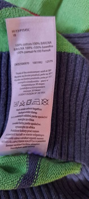 Bawełniany sweter F&F rozm. 110